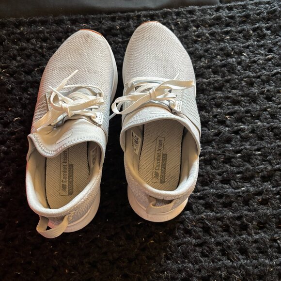 Light gray New Balance size 8 sneakers with box, gently worn. - Picture 1 of 10